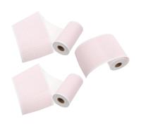 Parliky 3 Rolls Medical Red Grid Thermal Paper Blank Diagnostic Chart Sheets for Se- Three-Lead Machines High-Resolution Cardiac Recording Refill