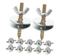 Parliky 30 Set Bird Perch Retaining Screws with Nuts Pet Cage Connectors for Birdhouse Mounting Kit Suitable for Hamster Chinchilla Parrot Breeding Boxes and Platforms