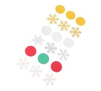 Parliky 300pcs Christmas Snowflake Confetti Sprinkles for Table Decoration Sparkling Glitter Paper Confetti in Red Green Gold Holiday Party Decorations for Winter Wonderland Celebrations