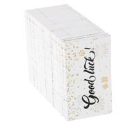 Parliky 300pcs Raffle Ticket Entry Form Cards with Luck Message Smooth Card Paper for Name Email Phone Info Collection Multipack for Contests Carnivals Auctions Fundraisers
