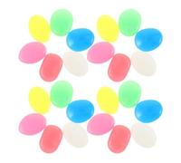 Parliky 30pcs Glow in The Dark Pebbles Fish Tank Decor Rocks Enhanced Brightness Versatile Decoration Resin 4.5cm Large Size for Outdoor Spaces Suitable for Turtles and Fish Random Style