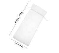 Parliky 30pcs Mesh Wine Pouch Small Mesh Bags Lightweight Cloth Drawstring Bag for DIY Bridal Shower Stylish White Sheer Wine