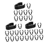 Parliky 30pcs Microphone Cable Clamps Cable Organizers for Mic Stands Flexible Clips for Home Stage Classroom Use Design for Neat Management