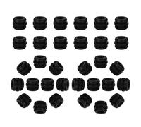 Parliky 32pcs Foosball Table Bearing Parts Replacement Kit High Elastic Rubber Gaskets and Bumper Seals for Smooth Rod Rotation Foosball Machine Accessories for Standard Table Soccer Games