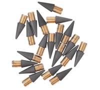 Parliky 35Pcs Inkless Pencil Replacement Tips Graphite Nibs Screw Interface Design Smooth Writing Portable Refills for Everlasting Pencils School Office Drawing