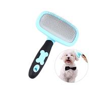 Parliky 360° Rotatable PET Grooming Comb Massager Tool for Dogs and Cats Blue with Dot for Easy Hair Removal and Cleaning Large Size