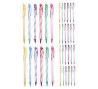 Parliky 36pcs Transparent Dual-color Barrel Mechanical Pencils with Built Erasers Automatic Extension Ergonomic Design for Student Writing and Drawing Bulk School Stationery