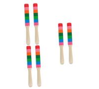 Parliky 3pairs Percussion Musical Sticks Wooden Musical Sticks Junior Drum Boys and Girls Music Toy Latin Percussion Rhythm Instrument Accessories Educational Instruments