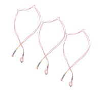 Parliky 3pcs Adjustable Bearded Dragon Leash Harness with Night Visibility for Reptiles and Lizards Outdoor Walking Traction Rope for Small Pets