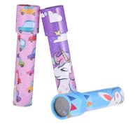 Parliky 3pcs Cartoon Kaleidoscope for Educational S Playthings with Stretchable Patterns Creative Imagination Development Lightweight for Birthday and Party Favors