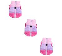 Parliky 3pcs Dog Coat Winter Vest Warm Pet Jacket Soft Cotton Dog Apparel Pet Supplies