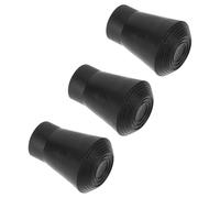 Parliky 3pcs Drum Stand Leg Protector Pads Rubber Non-slip Feet for Drum Kit Stability Slip Leg Cover Replacement Parts