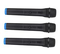 Parliky 3pcs Faux Microphone Props Realistic Microphones for Performance Role Playing and Stage Fun Safe Design with Smooth Edges for Creative Play