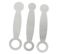 Parliky 3Pcs Flute Pad Repair Tools Stainless Steel Woodwind Repair Padding for Flute Piccolo Wind Instruments Music Instrument Maintenance Kit