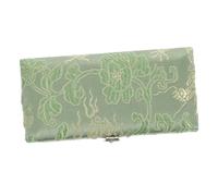 Parliky 3pcs Green Silk Surface Oboe Reed Box Double Reed Holder for Musical Instrument Storage Container Suitable for Music-making Accessories