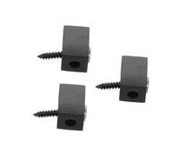 Parliky 3pcs Headless Electric Guitar Locking Nut with Roller String Retainers Split Type Brass Bass Guitar String Retainer for Repair and Replacement Portable Modular Design