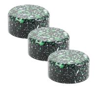 Parliky 3pcs Ink Green Footswitch Pedal Button Caps for Guitar Effects Pedals Stompbox Footswitch Protector Covers Anti-slip Foot Button Topper for Multieffects Use