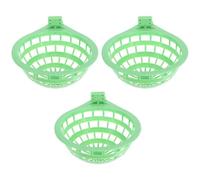 Parliky 3pcs Large Plastic Bird Nest Bowl for Pigeon and Quail Egg Hatching, Breathable round Bird Breeding Nesting Supply for Birdcage Accessories