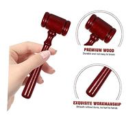 Parliky 3Pcs Mini Wooden Judge Gavel for Premium Safe Wood Material Traditional Chinese Style Smooth Finish Enhances Coordination and Dexterity for Cosplay and Home Decoration