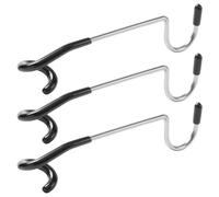 Parliky 3Pcs Outdoor Camping Light Pole Hooks Metal S Shape Non-Slip Tent Light Hangers Portable Multi-Functional Holder for Camping Lanterns and Outdoor Use