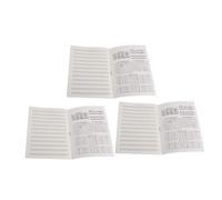 Parliky 3pcs Portable Piano Notebook for Guitar Beginners Thick Music Practice Notebooks Smooth Writing Tearable Design for Easy Use for Music Education and Composition
