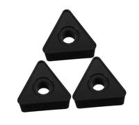 Parliky 3pcs Professional Mic Flag Triangular Black Microphone Logo Flags for Interview Stations Lightweight Portable Compatible with Various Microphone Models