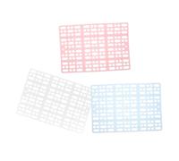Parliky 3pcs Small Animal Floor Mat: Reusable Plastic Floor With Airflow Grid - Pet Feet Pad For Rabbits/guinea Pigs/hamsters - Lightweight Cage Base 33.5x24cm