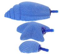 Parliky 3pcs Star Snail Shell Aquarium Air Stones Bubbles Oxygenation Tank Accessories