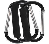 Parliky 3Pcs Stroller Hooks Durable Stroller Bag Hooks for Convenient Hanging of Bags and Essentials for Strollers Wheelchairs and Mobility Needs