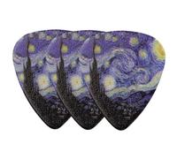 Parliky 3pcs Thin Triangle Guitar Picks for Electric Acoustic Folk Guitars and Ukulele Finger Picks with Glossy Finish Lightweight and Wear-resistant Accessories for Comfortable Playing