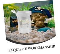 Parliky 3pcs Transparent Fish Hatchery Tank Breeder Box with Suction Cups Compact Floating Aquarium Isolation Container with Design for Shrimp Betta Fry Hatching and Aggression Prevention