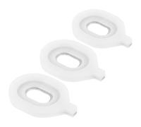 Parliky 3pcs White Plastic Trumpet Valve Washers Replacement Parts Kit for Instrument Repair, Easy Installation and Removal, Enhances Sound Quality, for Professionals the Music