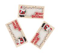 Parliky 3pcs Wooden Christmas Money Holder Festive Cash and Card Organizer Multipurpose Xmas Wallets for Holiday Party Favors Convenient Storage for Cash Business Cards and Photos Idea