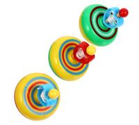 Parliky 3Pcs Wooden Luminous Spinning Tops with Pull String, Educational Gyro for Boys and, Colorful Light-Up Tops for Play and Creative Fun Random Color Random Color