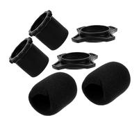 Parliky 3sets Microphone Pop Filter Thickened Sponge Mic Cover Protective Windscreen Cover for Live Streaming Recording Studio