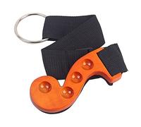 Parliky 4-hole Cello End-pin Holder Wooden Anchor Rest Floor Protector Anti-slip Cello Spike Stopper for Cellists Practice and Performance (orange Black)