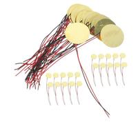Parliky 40pcs 27mm Piezo Electric Ceramic Discs Passive Piezo Trigger Buzzer for Acoustic Guitar Musical Instruments Accessories Copper Plate with Wire
