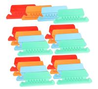 Parliky 40Pcs File Folder Tabs with Inserts for Hanging Files Recyclable Index Dividers in Red Orange Green Blue Office Document Classification and Quick Identification