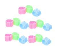 Parliky 40pcs Leg for Homing Pigeons Colorful Identification Bands for Easy Breed Separation and Marking for Poultry and Bird Management