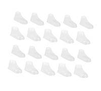 Parliky 40pcs Transparent Feet Display Holders for Shoe Stand PVC Shoes Sock Shapers Prevent Deformation and Creasing Extend Life of Prewalker Booties for Boys
