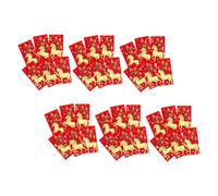 Parliky 48pcs Chinese Red Envelopes Horse Year Zodiac Red Packets for Lunar Year Festival Giving Paper Material with Traditional Lucky Greetings Compact and Portable Design for Prosperity