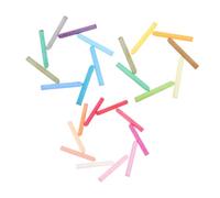 Parliky 48pcs Jumbo Sidewalk Chalk Set Colored Chalk for Adults Soft Smooth Texture Bright for Classroom Playground Blackboard and Outdoor Drawing