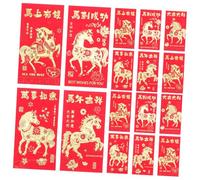 Parliky 48pcs Lunar Red Envelopes Chinese Style Money Bags for Horse Zodiac Spacious Red Packets Hongbao for Chinese Year Traditional Cash Envelopes for Family and Business Celebrations