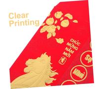 Parliky 48pcs Year Horse Vietnamese Red Envelopes for Lunar Year Lucky Money Packets with Vietnamese Text and Feng Shui Coins Design Smooth Paper Red Packets for Crosscultural Festive