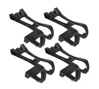 Parliky 4PCS Adjustable Bike Pedal Toe Clips with Foot Cage for Cycling and Exercise Bikes Easy Installation Non-slip Pedal Accessories for Road and Stationary Bicycles
