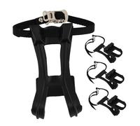 Parliky 4pcs Adjustable Bike Pedals Toe Clips with Straps Foot Cage Accessories for Exercise Road and Mountain Bicycles Enhanced Safety and Comfortable Fit for Adults