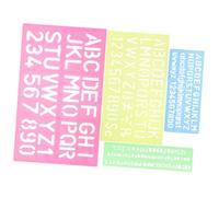 Parliky 4pcs Alphabet Number Tracing Board Educational Early Learning Stencil Template for Cognitive Spelling Memory Development Preschool Kindergarten Use