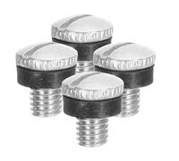 Parliky 4Pcs Aluminium Drum Plug Vent Valves Barrel Seal Cover Valve Replacement for 55 Gallon Drum Lid Aluminium Vent Caps