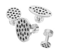 Parliky 4pcs Aluminum Alloy Dent Removal Glue Tabs with Slide Hammer Attachments for Body Paintless Repair Kit Lightweight Automotive Puller Tool for Hail Damage and Auto