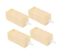 Parliky 4pcs Aquarium Bubbler Wooden Separator Stones Bubbler Pump Fish Tank Air Stone Bubble Maker for Clean Water